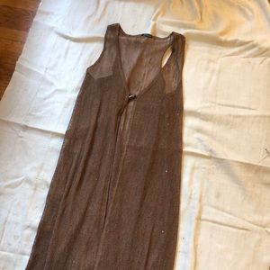 Woven maxi duster by Janette